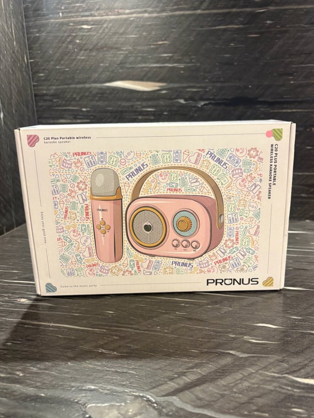 PRONUS C20 Plus Portable Wireless Karaoke Speaker & Microphone Pink NIB